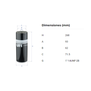 Filtro Ufi 24.A29.00: imagen 2