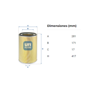 Filtro Ufi 27.893.00: imagen 2