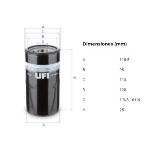 Filtro Ufi 23.410.00 - Image 2