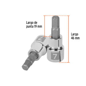 Dado Punta Hexagonal Cuadro 3/8 De 7Mm Truper 13488: imagen 3