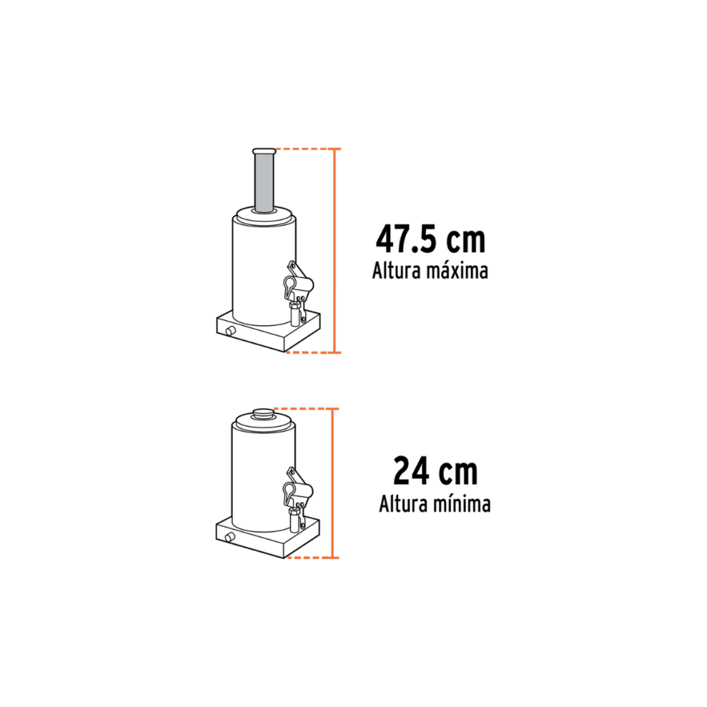 Gato De Botella Truper 21 Ton 14822