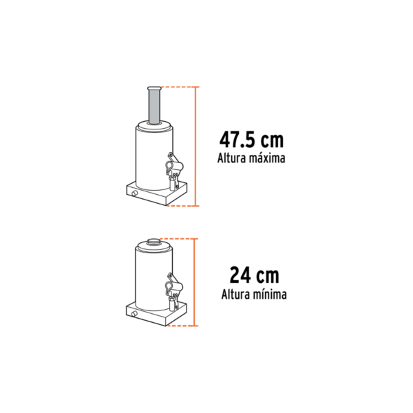 Gato De Botella Truper 21 Ton 14822 - Image 3