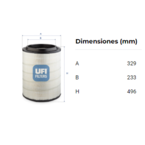 Filtro Ufi 27.F18.00: imagen 2