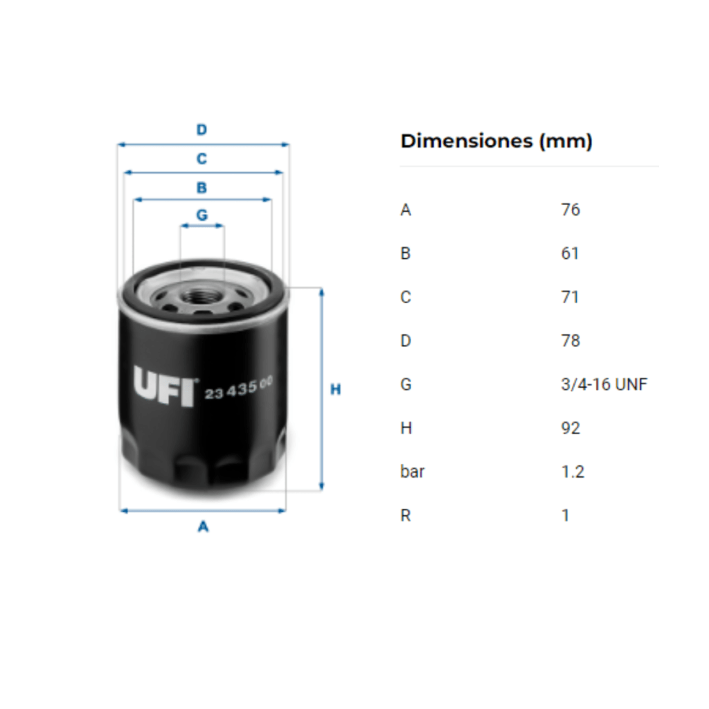 Filtro Ufi 23.435.00