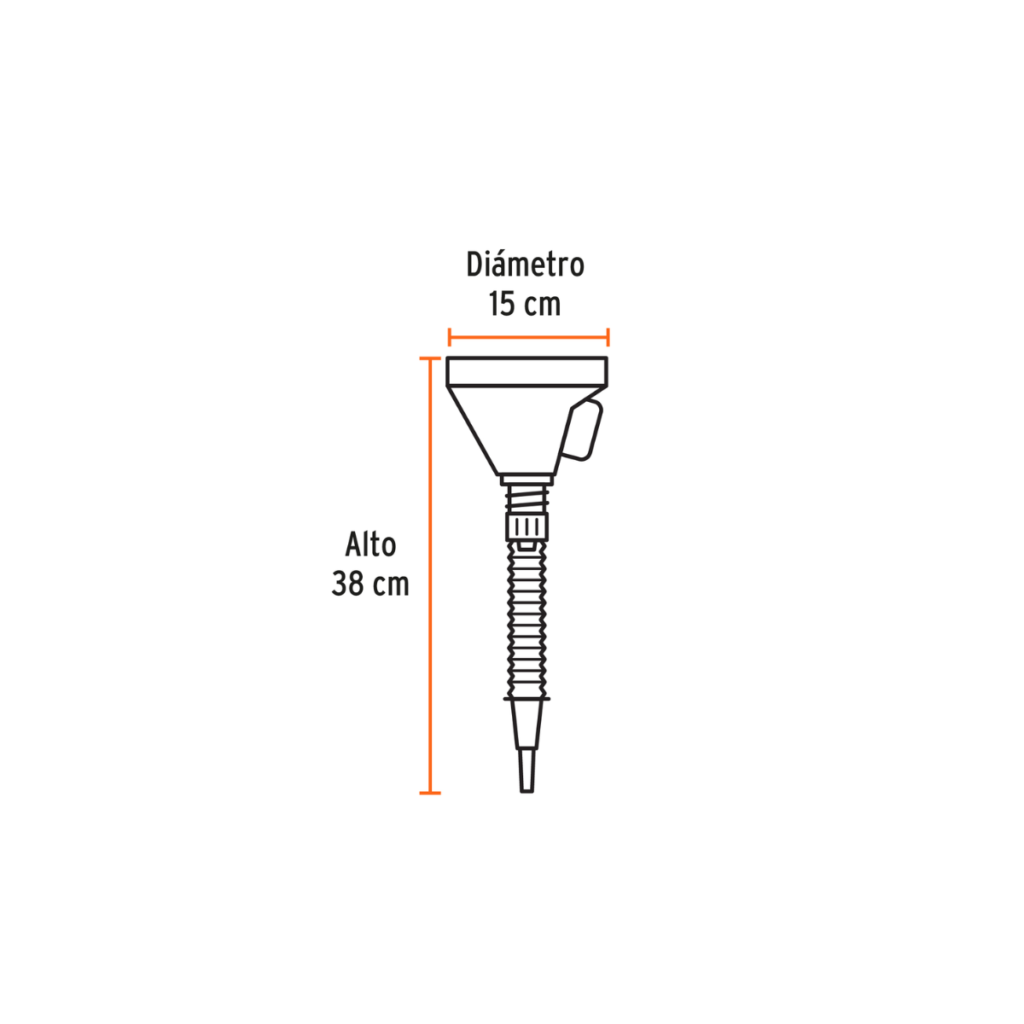 Embudo Plástico 500Ml 11207