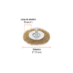 Carda Circular De 3 Para Taladro: imagen 3