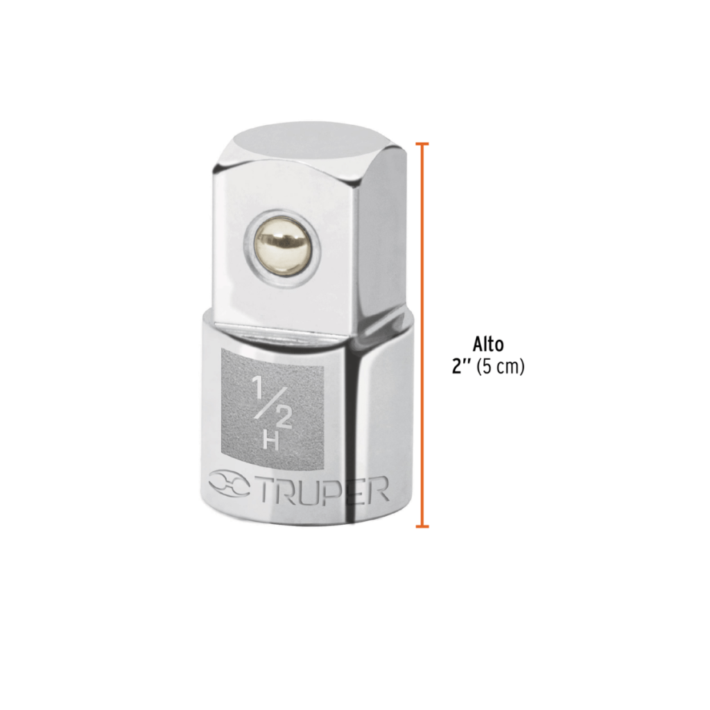 Adaptador Para Matraca De Cuadro Hembra 1/2 Macho3/4 Truper 13426