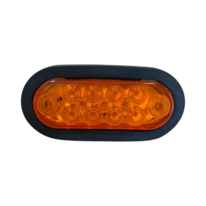 Lampara O Plafon Ovalado De 13 Led Ambar 12/24V