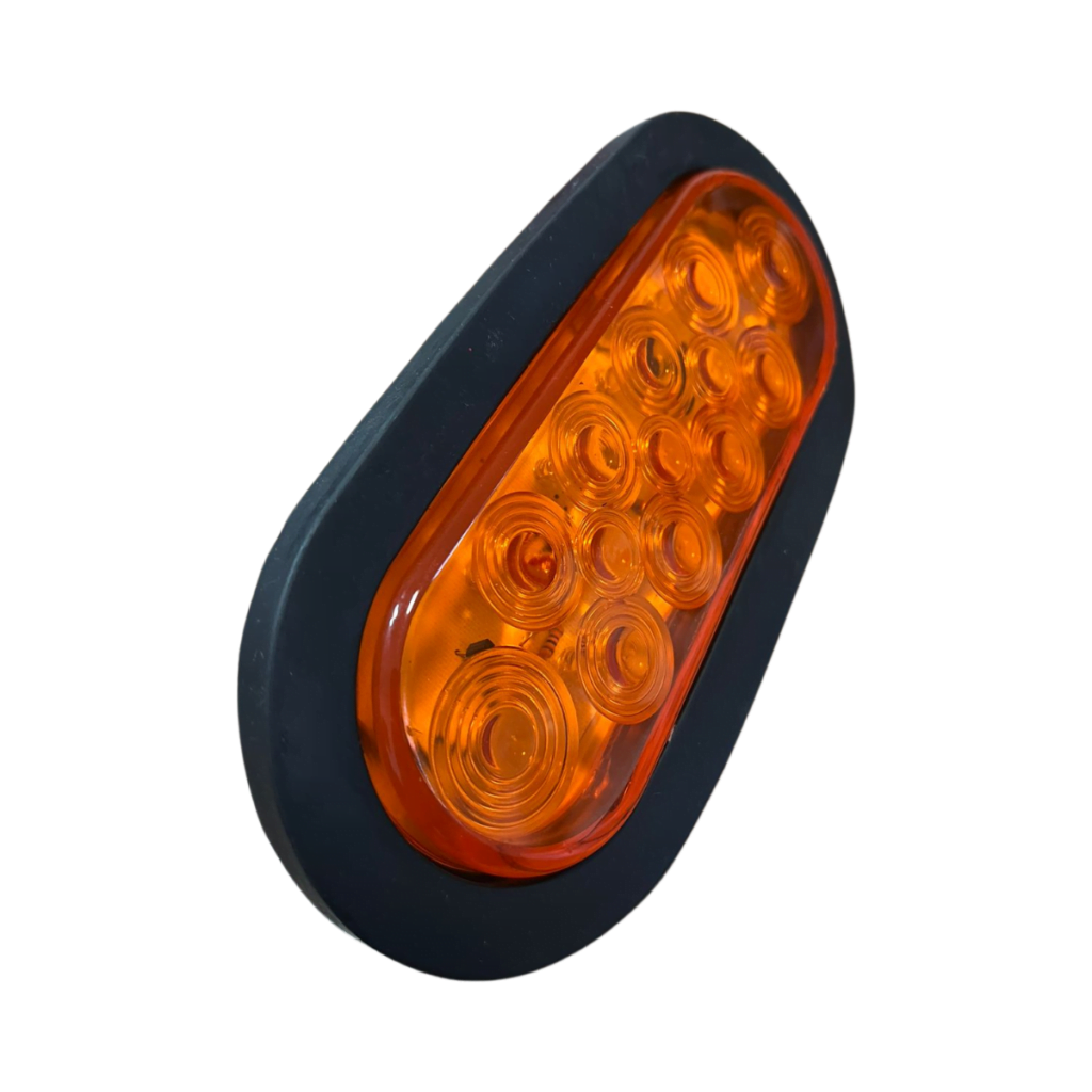 Lampara O Plafon Ovalado De 13 Led Ambar 12/24V