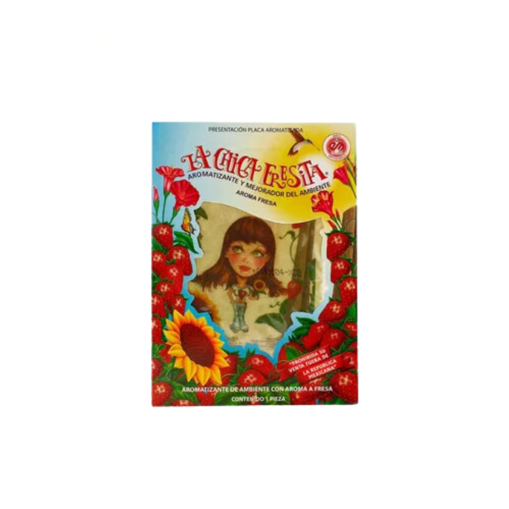 Aromatizante Chica Fresa Fresita Placa Original