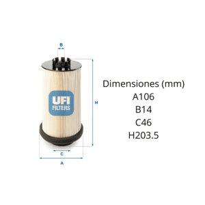 Filtro Ufi 26.001.00: imagen 2