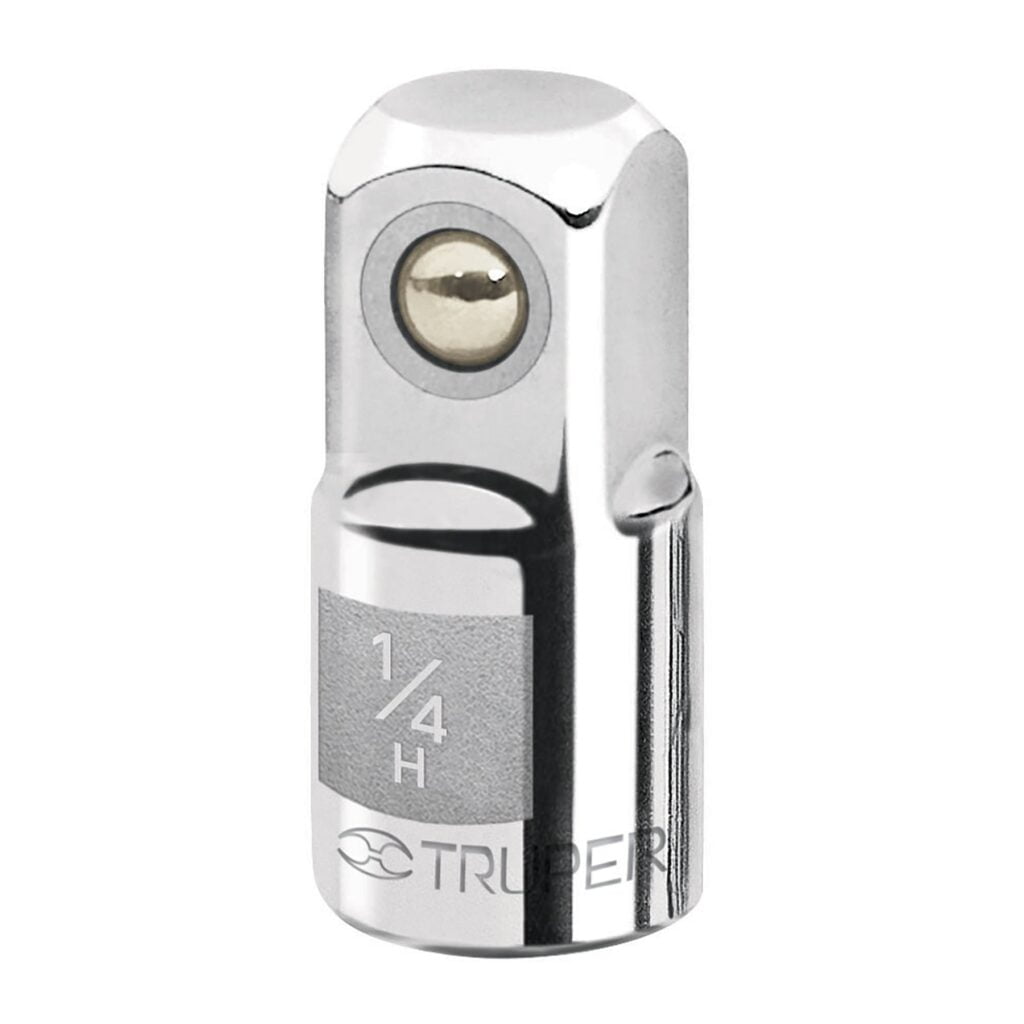 Adaptador Para Matraca Cuadro Hembra 1/4 Macho 3/8 Truper 13417