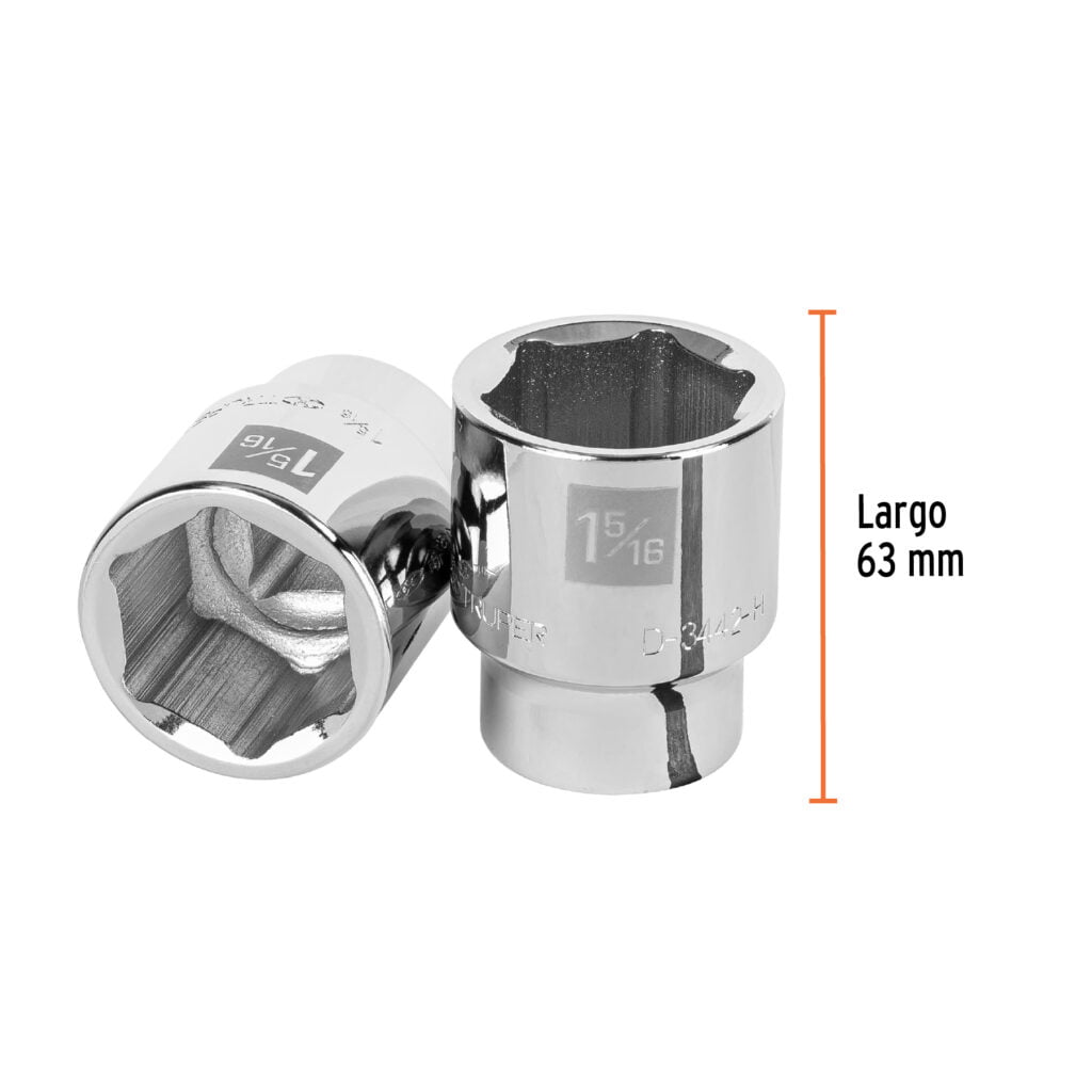 Dado 6 Puntas Cuadro 3/4 De 1-5/16 Truper 13829