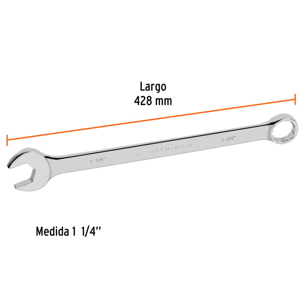 Llave Combinada Extra Larga 1-1/4 X 428 Mm Expert Truper 15605