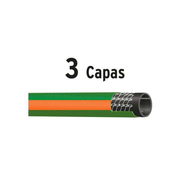 Manguera Reforzada 3 Capas 15 Metros Conexiones De Metal 16031 - Image 4
