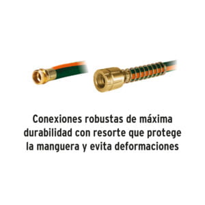 Manguera Reforzada 3 Capas 15 Metros Conexiones De Metal 16031: imagen 3