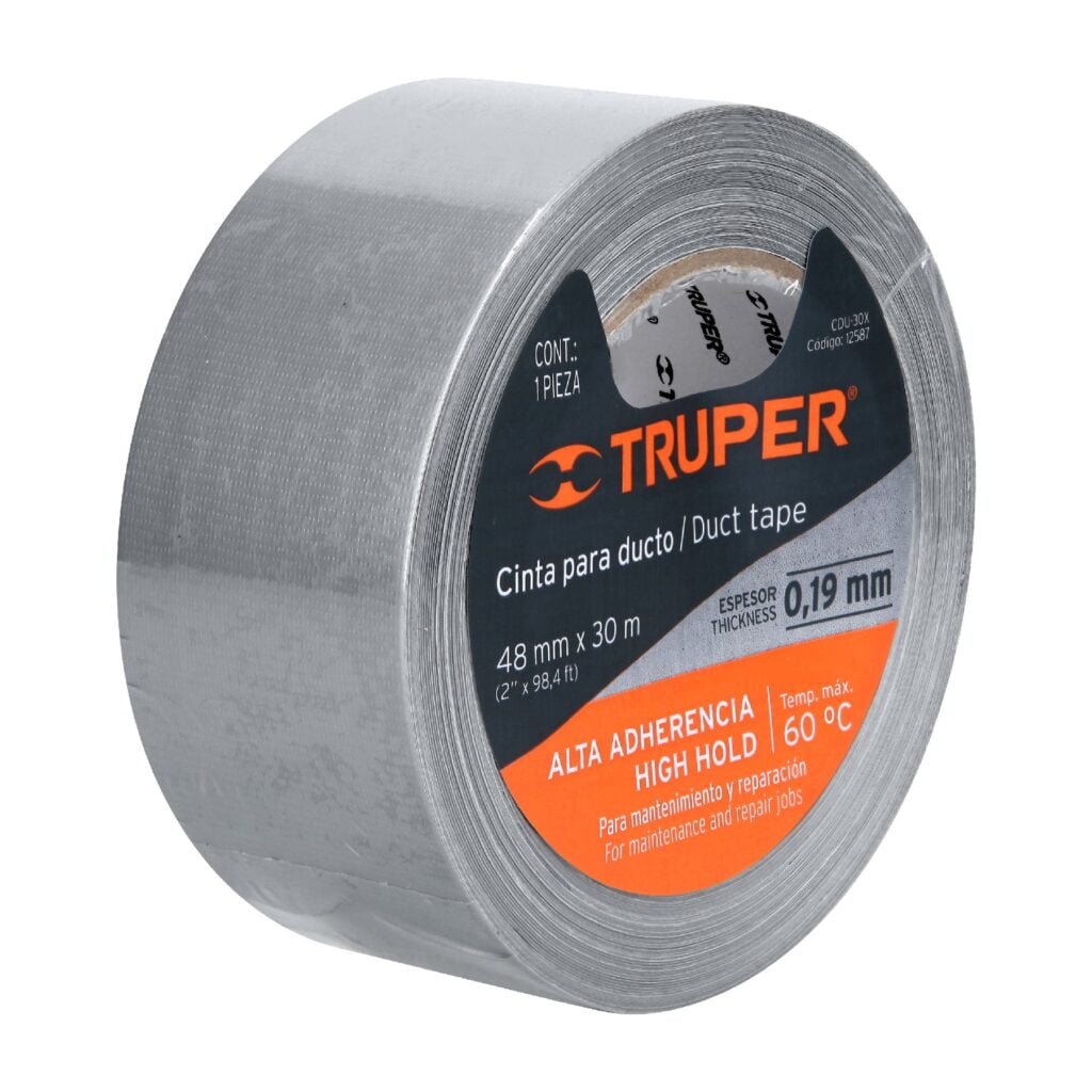Cinta Para Ductos Gris 30 Metros Truper 12587