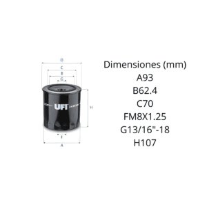 Filtro Ufi 24.259.00: imagen 2