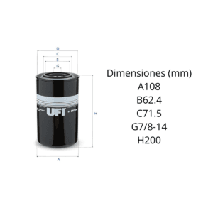 Filtro Ufi 24.257.00: imagen 2