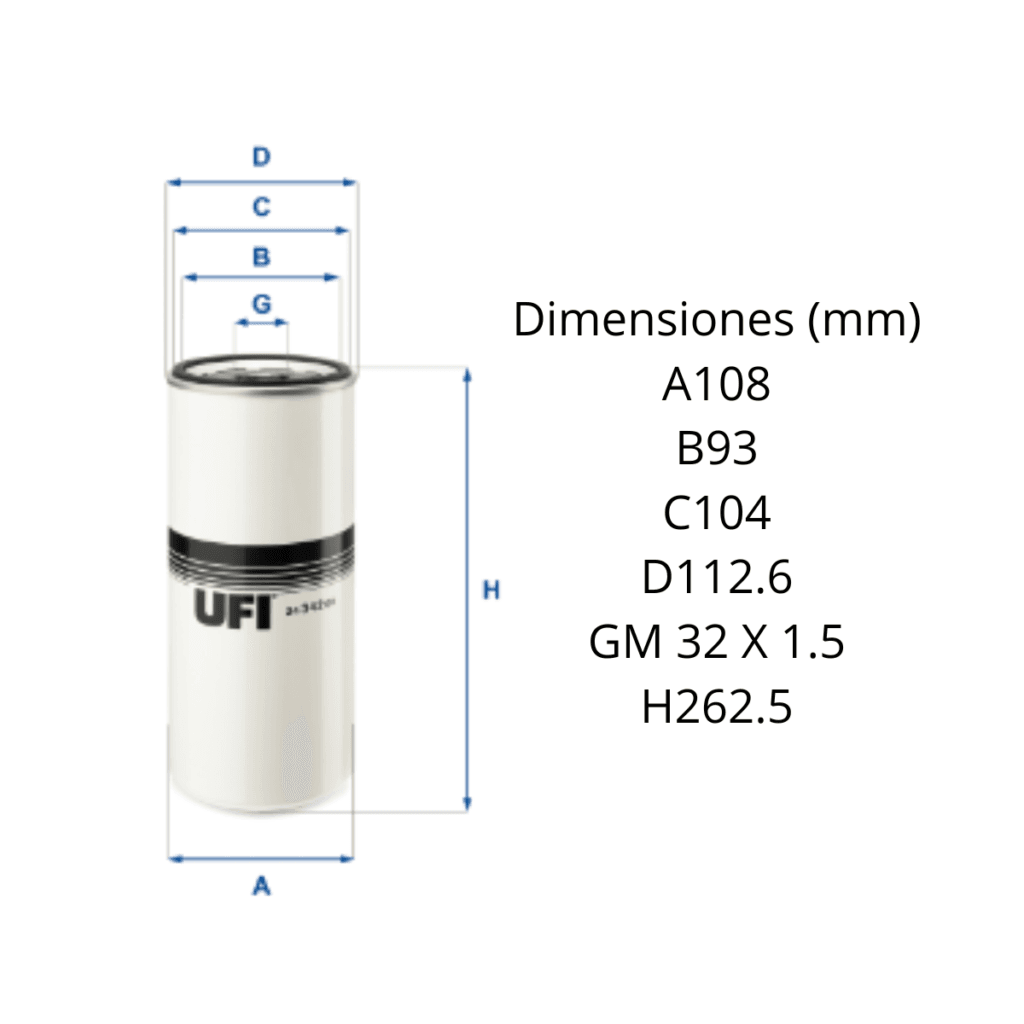 Filtro Ufi 24.342.00