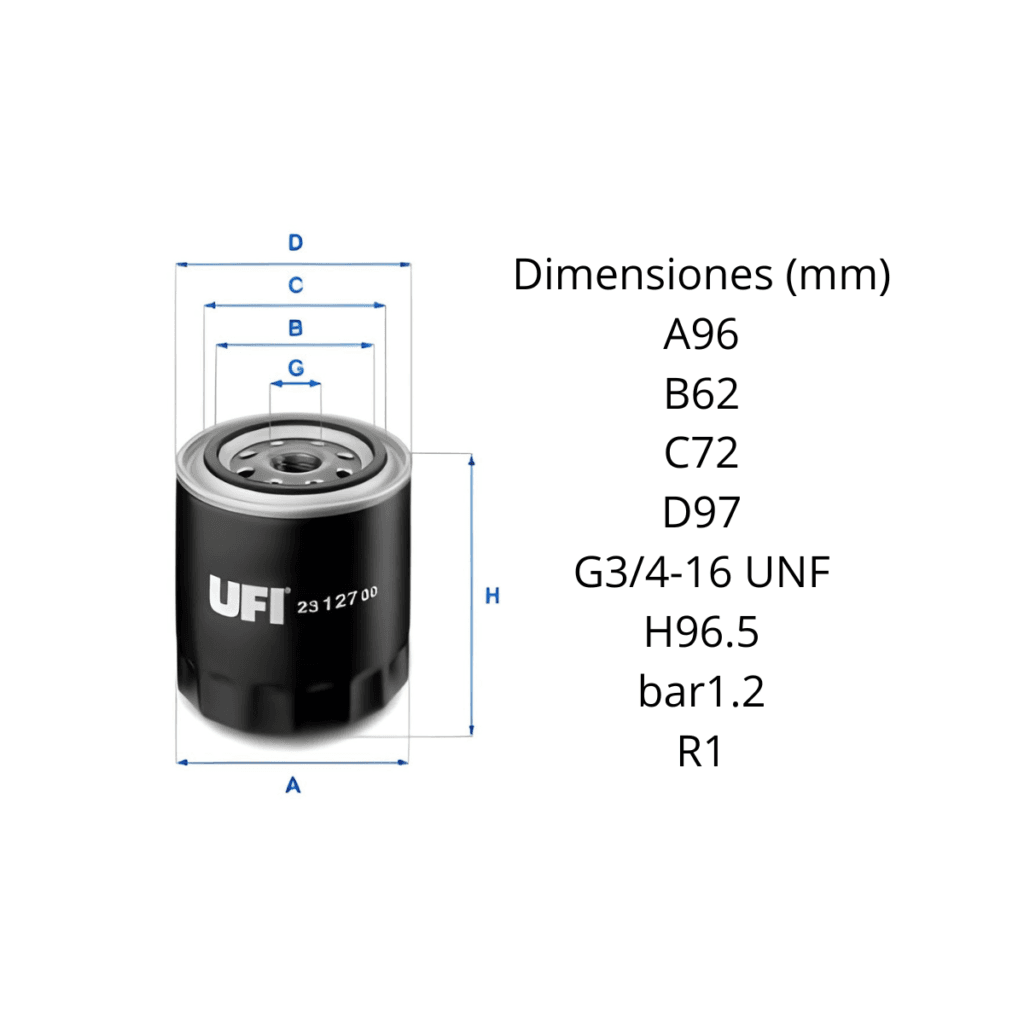 Filtro Ufi 23.127.00