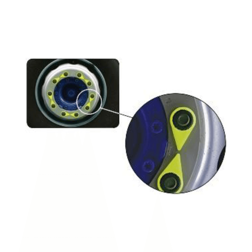 Indicador Apriete Tuerca 33 Mm Bolsa 500 Pza (Wheel Nuts) Amarillo