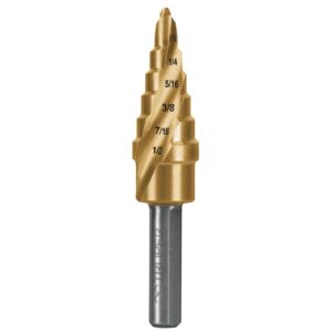 Broca Titanio 6 Escalones 3/16 A 1/2 Truper 101550
