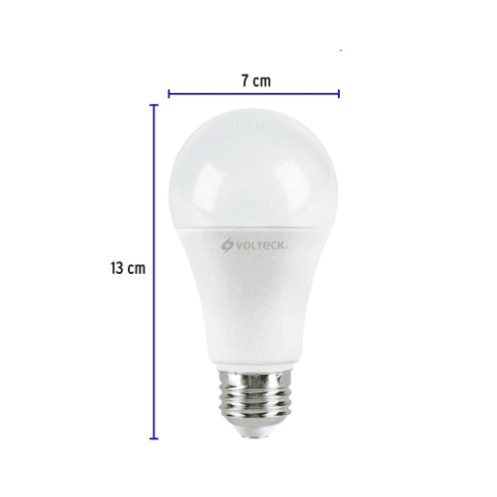 Pack De 4 Lámparas De Led A19 14 W Luz De Día, Caja, Volteck