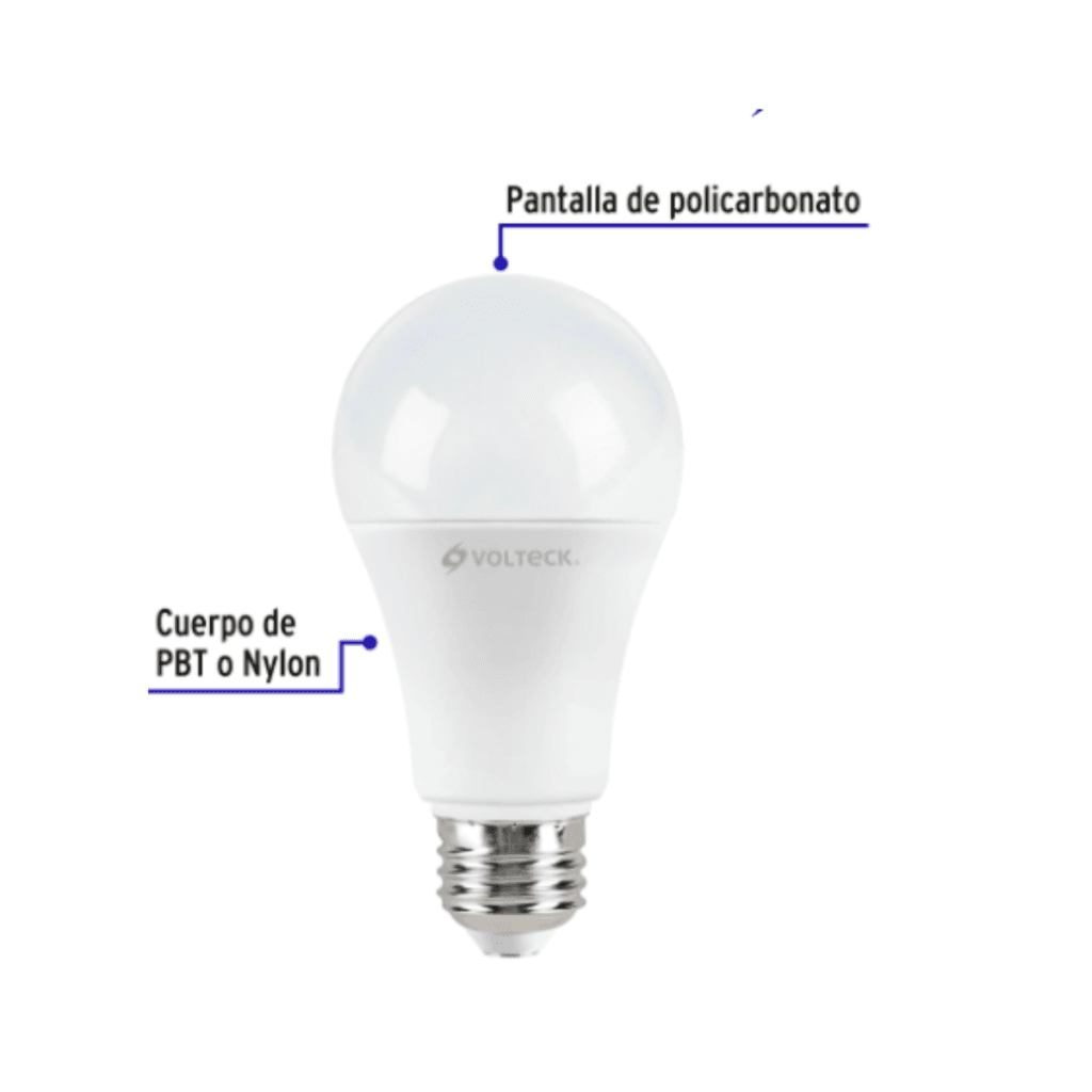 Pack De 4 Lámparas De Led A19 14 W Luz De Día, Caja, Volteck