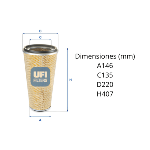 Filtro Ufi 27.607.00 - Image 2