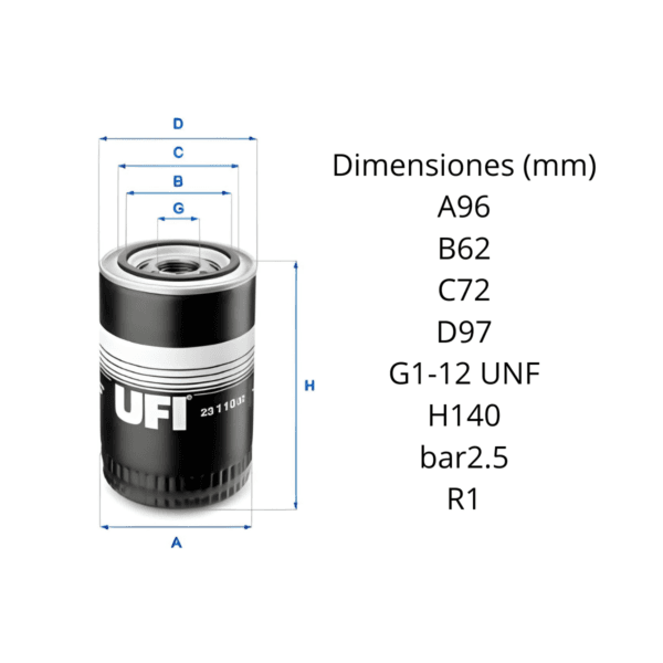 Filtro Ufi 23.110.02 - Image 2