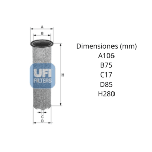 Filtro Ufi 27.C57.00: imagen 2