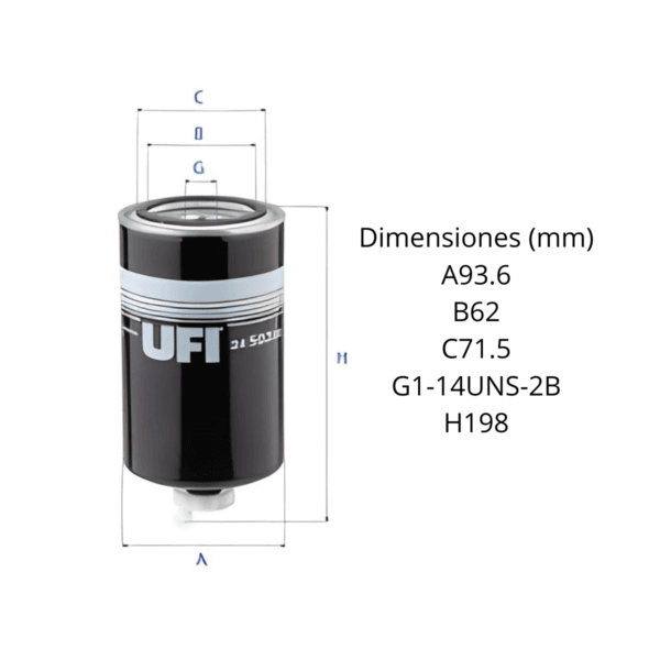 Filtro Ufi 24.503.00 - Image 2