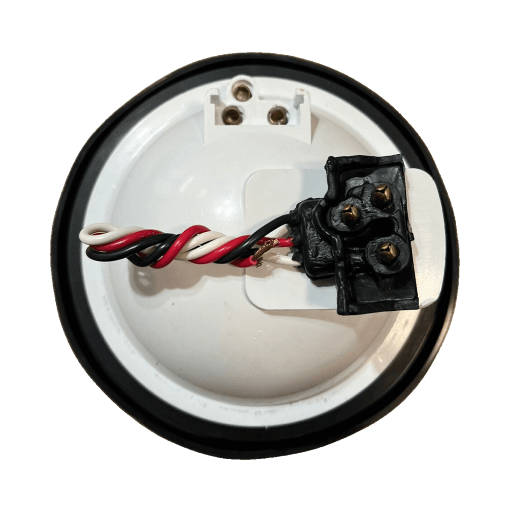 Lampara 4 Foco Ambar Sellada Reflejante Y Goma Con Conector