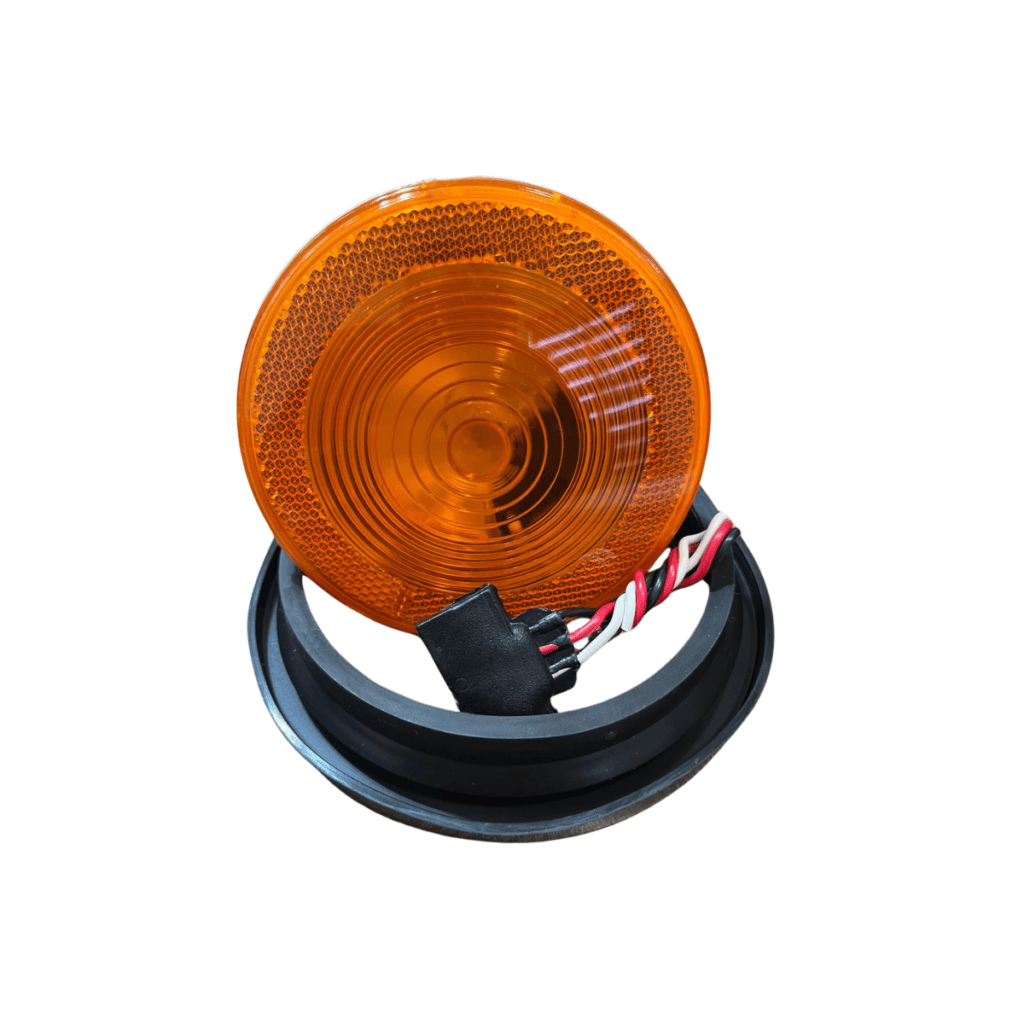 Lampara 4 Foco Ambar Sellada Reflejante Y Goma Con Conector