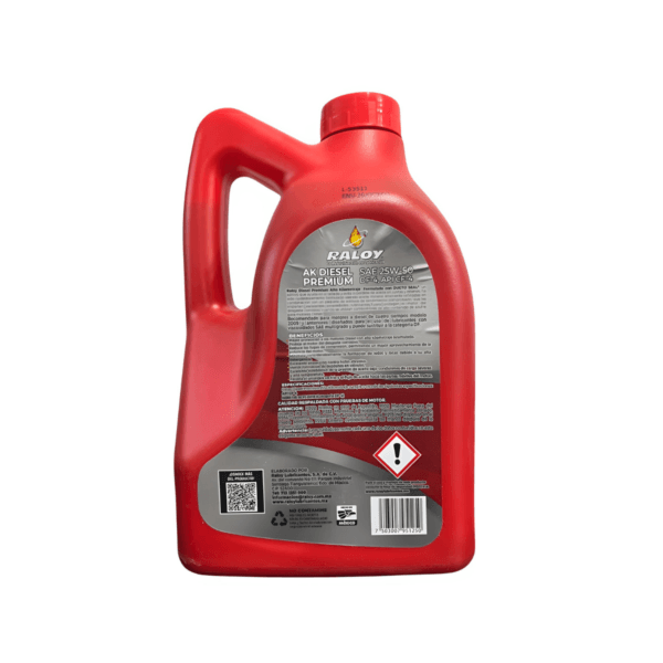 Aceite Raloy Ak Diesel Premium 25W-50 Df-4 Api Cf-4 3.78L - Image 2