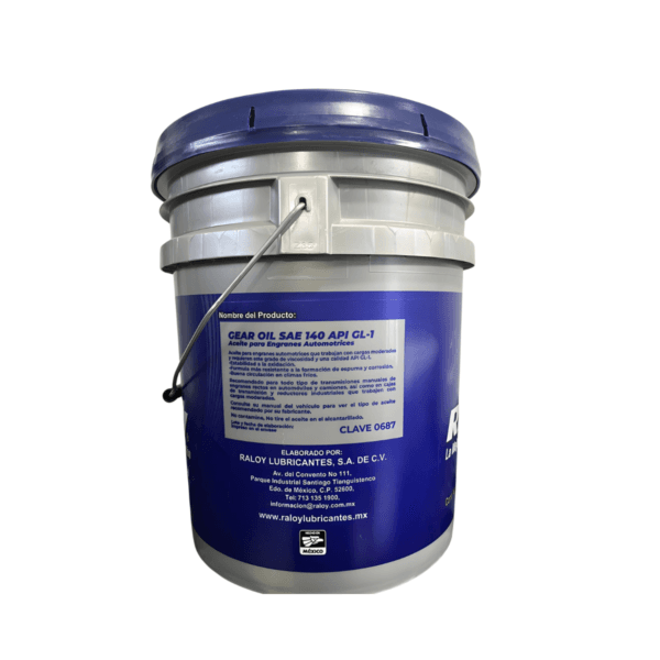 Aceite Raloy Sae 140 Api Gl-1 19Lts - Image 2