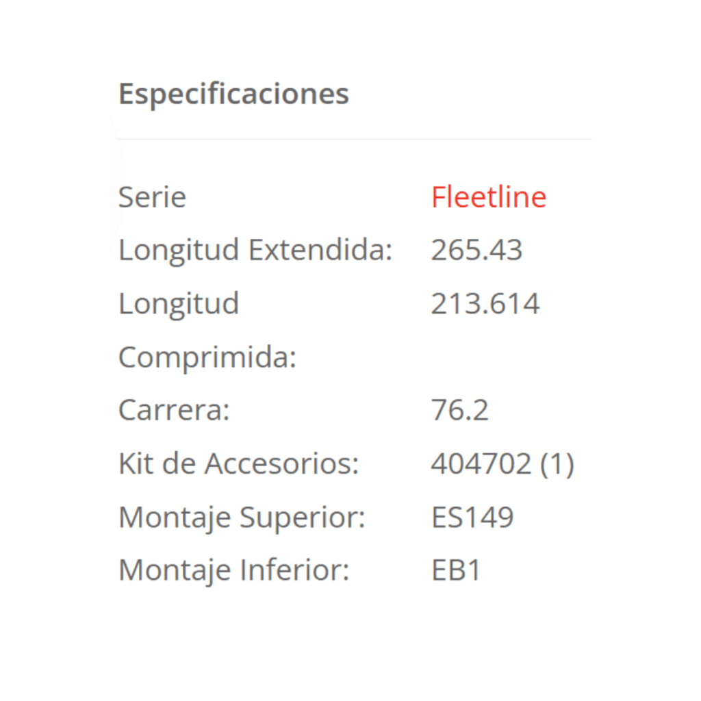 Amortiguador Grc 83001