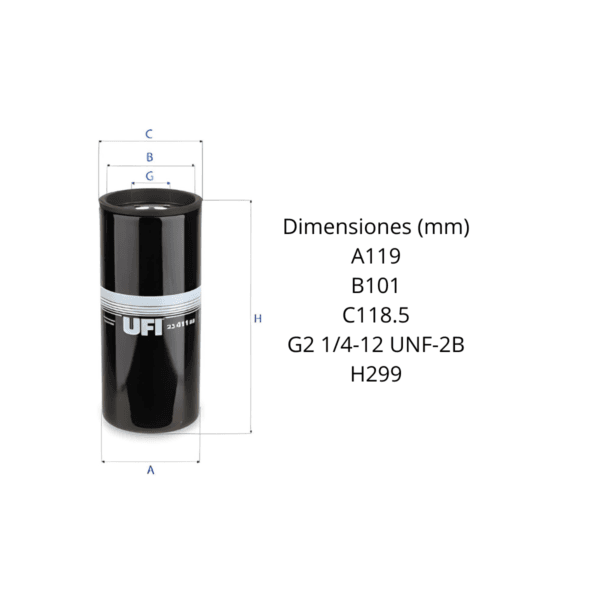 Filtro Ufi 23.411.00 - Image 2