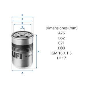 Filtro Ufi 24.307.00: imagen 2