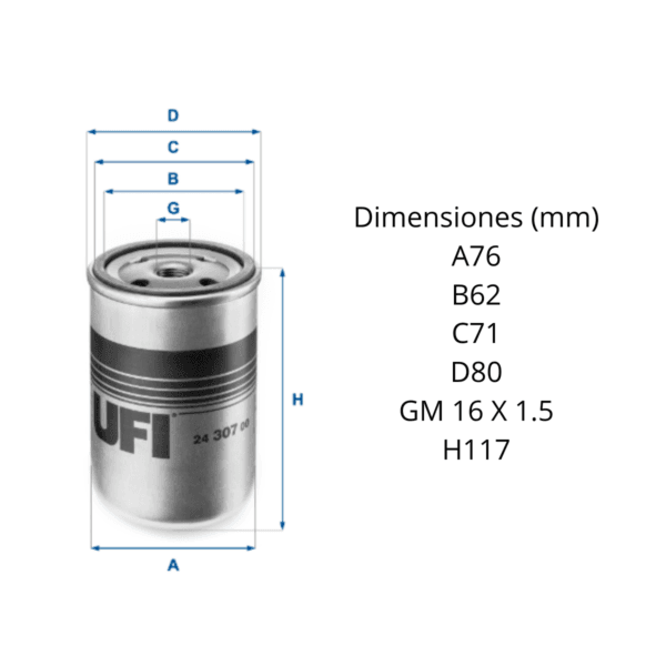 Filtro Ufi 24.307.00 - Image 2