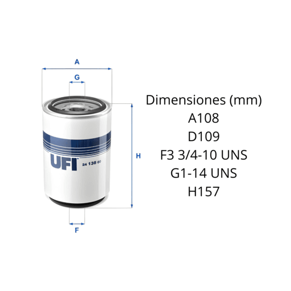 Filtro Ufi 24.138.00 - Image 2