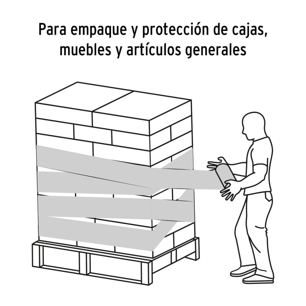 Emplaye O Pelicula Plastica Estirable Cal 50 Truper 101689