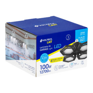 Luminario De Led 100 W Aluminio Con 4 Paneles Abatibles 46588: imagen 6