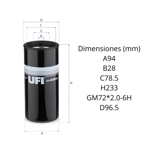 Filtro Ufi 24.A56.00 - Image 2