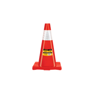 Cono De Precaucion De 45 Cm De Pvc Con Reflejante Pretul 28252