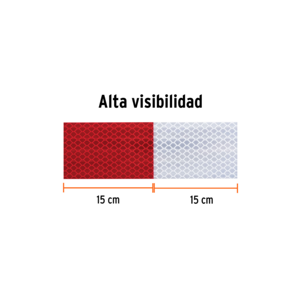 Rollo De Cinta Reflejante De Pvc 9M X 2" Truper 101683 - Image 3