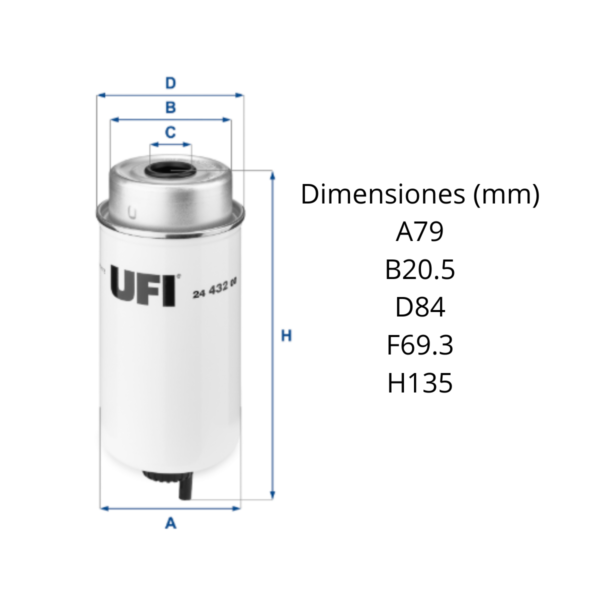 Filtro Ufi 24.432.B0 - Image 2