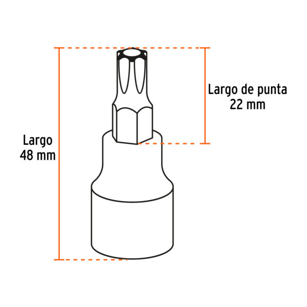 Juego De 7 Dados Cuadro 3/8 Punta Torx - Image 3