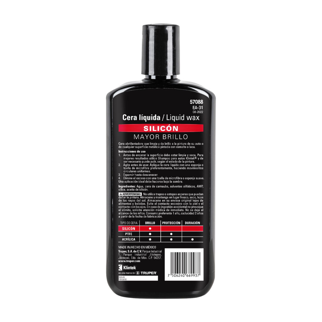 Cera Liquida De Silicon Klintek 57088